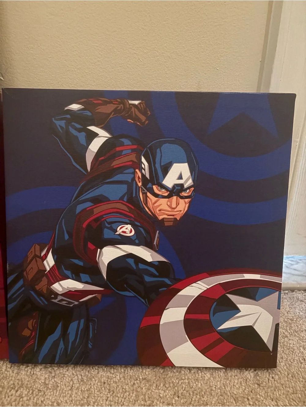 Marvel Canvas Wall Art Set - Black, Red, Blue, Gray
